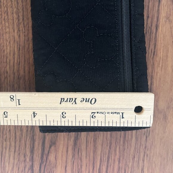 Vera Bradley Black Quilted Hidden Mickey Disney Trifold Wallet Disneyland - Picture 7 of 7